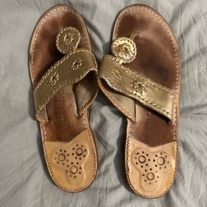 Gold Jack Rogers Sandals